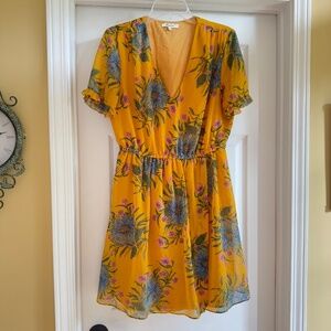 Madewell Floral Ruffle Dress – Size 8